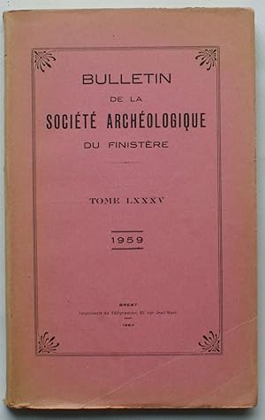 Société Archéologique du Finistère - Année 1959 - Tome LXXXV