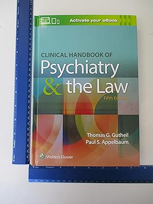 Bild des Verkufers fr Clinical Handbook of Psychiatry and the Law zum Verkauf von Coas Books