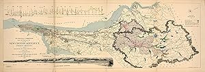Map of the route of the new Croton Aqueduct, present aqueduct and Bronx River pipe line also the ...
