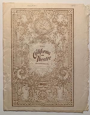 [California] Eleven San Francisco Theater, Opera and Orchestra Programs, 1898-1925