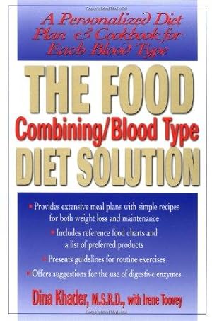 Seller image for The Food Combining/Blood Type Diet Solution: A Personalized Diet Plan and Cookbook for Each Blood Type for sale by WeBuyBooks