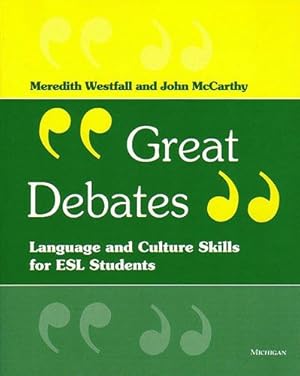 Immagine del venditore per Great Debates : Language and Cultural Skills for Esl Students venduto da GreatBookPricesUK
