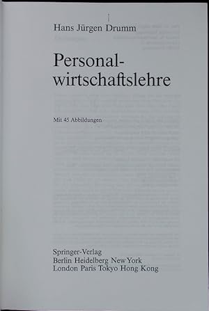 Seller image for Personalwirtschaftslehre. for sale by Antiquariat Bookfarm