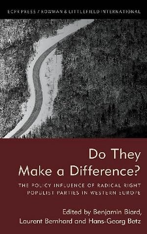 Seller image for Do They Make a Difference? : The Policy Influence of Radical Right Populist Parties in Western Europe for sale by AHA-BUCH GmbH