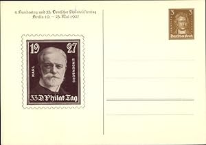 Ganzsache Ansichtskarte / Postkarte 4. Bundestag u. 33. Dt. Philatelistentag 1927, GS DR PP 97 C2 05