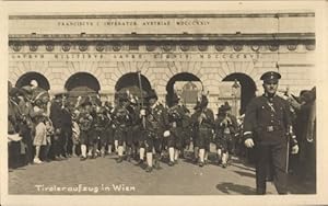 Ansichtskarte / Postkarte Wien, Tiroler-Aufzug, Fest, Festzug