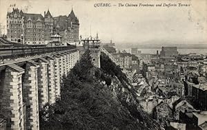 Ansichtskarte / Postkarte Quebec Kanada, Chateau Frontenac, Dufferin Terrasse