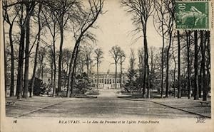 Ansichtskarte / Postkarte Beauvais Oise, Le Jeu de Paume und das Lycée Felix Faure