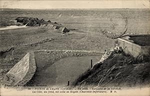 Ansichtskarte / Postkarte Pointe de Grave Gironde, Seebrücke