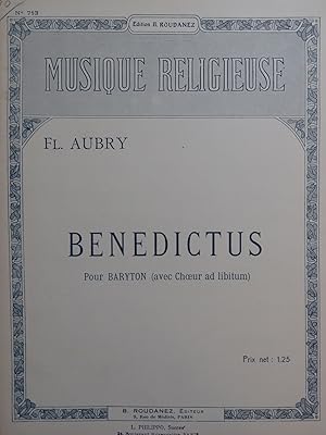 AUBRY Fl. Benedictus Chant Orgue