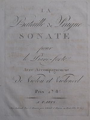 La Bataille de Prague Sonate Violon ca1796