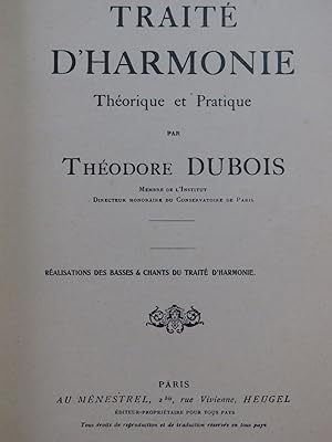 DUBOIS Théodore Traité d'Harmonie Théorique et Pratique