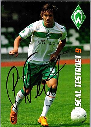 Bild des Verkufers fr Original Autogramm Pascal Testroet Werder Bremen /// Autograph signiert signed signee Saison 2008 / 2009 zum Verkauf von Antiquariat im Kaiserviertel | Wimbauer Buchversand