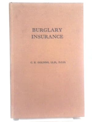 Seller image for Burglary Insurance for sale by World of Rare Books
