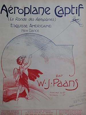 PAANS W. J. Aeroplane-Captif Piano 1909