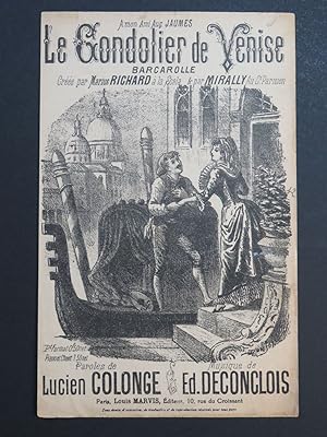 Le Gondolier de Venise E. Deconclois Chant