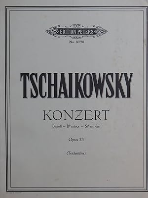 TSCHAIKOWSKY P. I. Konzert B moll op 23 pour deux Pianos à 4 mains