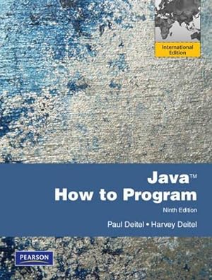 Bild des Verkufers fr Java How to Program: International Edition zum Verkauf von WeBuyBooks