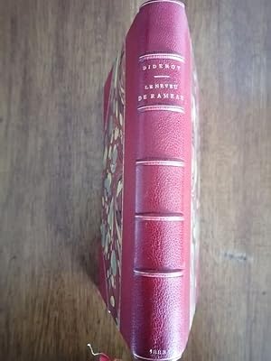 Le neveu de Rameau 1883 - DIDEROT Denis - Reliure 19e Classiques Edition de luxe Illustré par Sai...