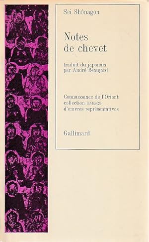 Bild des Verkufers fr Notes de chevet, zum Verkauf von L'Odeur du Book