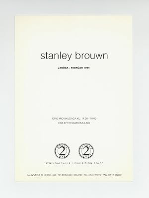 Exhibition card: stanley brouwn (January-February 1994)