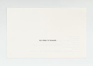 Exhibition card: my steps in brussels (26 November-14 December 1971)