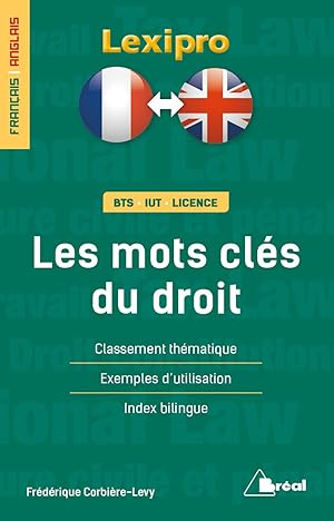 Les mots clés du droit français/arabe: Classement thématique exemples d'utilisation index bilingue