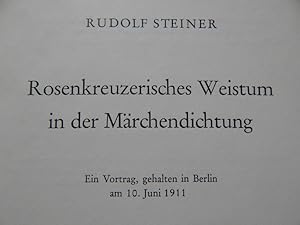 Seller image for Rosenkreuzerisches Weistum in der Mrchendichtung for sale by Buchantiquariat Uwe Sticht, Einzelunter.