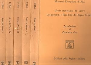 Offerta !!! Storia cronologica de' Vicerè, Luogotenenti e Presidenti del Regno di Sicilia (5 Vol.)