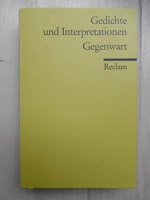 Seller image for Gedichte und Interpretationen, Band 6: Gegenwart. for sale by Antiquariat Steinwedel