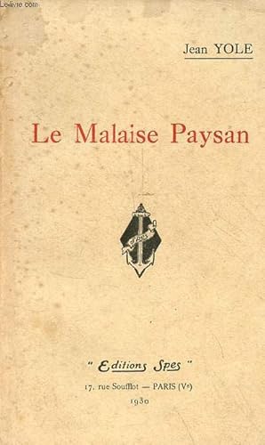 Bild des Verkufers fr Le Malaise Paysan. zum Verkauf von Le-Livre