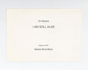 Postcard announcement: On Kawara: I Am Still Alive (February 1978)