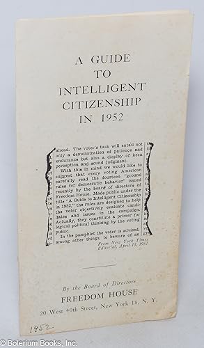 A Guide to Intelligent Citizenship in 1952