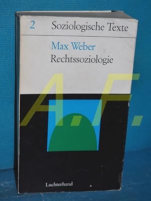 Bild des Verkufers fr Rechtssoziologie (Soziologische Texte Band 2) zum Verkauf von Antiquarische Fundgrube e.U.
