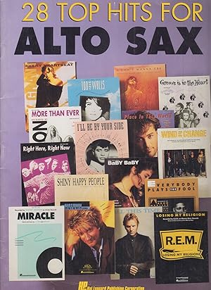 Bild des Verkufers fr 28 Top Hits for Alto Sax zum Verkauf von Adventures Underground
