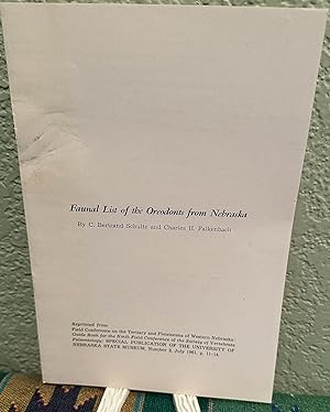 Seller image for Faunal List of the Oredonts from Nebraska, A Middle Micone Rbinoceros Quarry in Morrill County, Nebraska, Paleontologic Investigations at Big Bone Lick State Park for sale by Crossroads Books