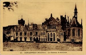Ansichtskarte / Postkarte Concarneau Finistère, Chateau de Keriolet