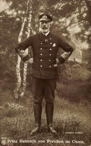 Ansichtskarte / Postkarte Prinz Heinrich von Preußen im Osten, Standportrait in Uniform