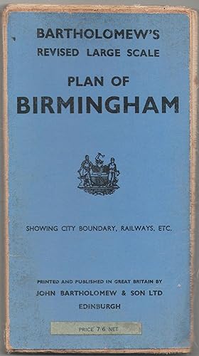Bartholomew's Revised Large Scale Plan of Birmingham showing City Bouindary, Railways, etc.