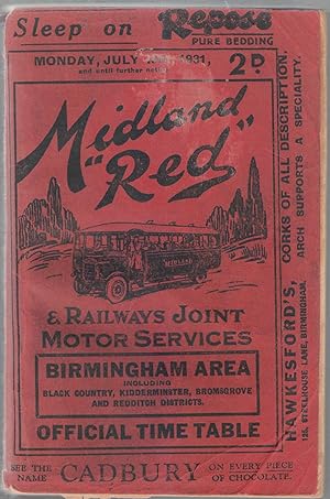 Midland Red & Railways Joint Motor Services Birmingham Area including Black Country, Kiddrminster...