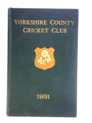 Yorkshire County Cricket Club 1931, 39th Annual Issue