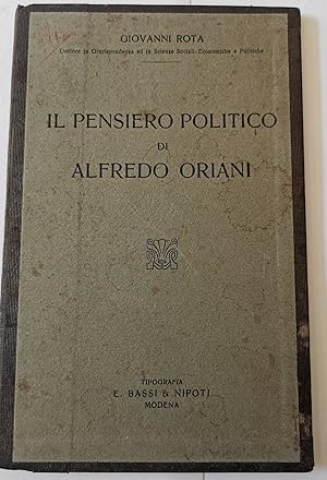 Il pensiero politico di Alfredo Oriani