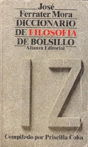 Bild des Verkufers fr DICCIONARIO DE FILOSOFA DE BOLSILLO. I Z zum Verkauf von Librera Vobiscum