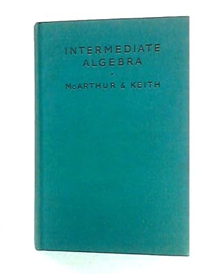 Imagen del vendedor de Intermediate Algebra a la venta por World of Rare Books