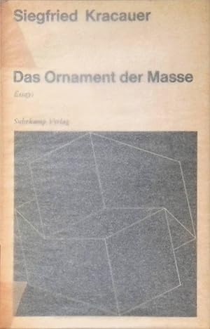 Seller image for Das Ornament der Masse : Essays. for sale by books4less (Versandantiquariat Petra Gros GmbH & Co. KG)