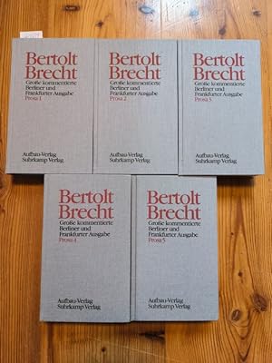 Seller image for Bertolt Brecht. Werke. Groe kommentierte Berliner und Frankfurter Ausgabe: Band 1 bis 10 (XVI. bis XX.) Prosa 1 bis 5 (5 BCHER) for sale by Gebrauchtbcherlogistik  H.J. Lauterbach