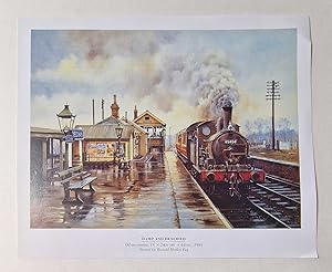 Bild des Verk�ufers f�r Damp and Deserted (2001 Railway Lithograph Print) zum Verkauf von Maynard & Bradley