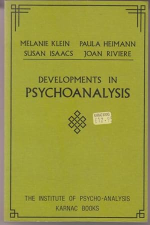 Seller image for Developments in Psycho-analysis. Edited by Joan Riviere. With a Preface by Ernest Jones. for sale by Rnnells Antikvariat AB