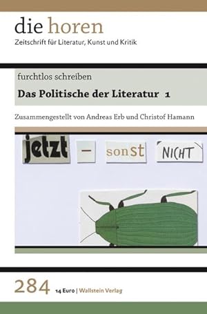 Bild des Verkufers fr furchtlos schreiben : Das Politische der Literatur 1 zum Verkauf von Smartbuy