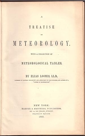 A Treatise on Meteorology With a Collection of Meteorological Tables